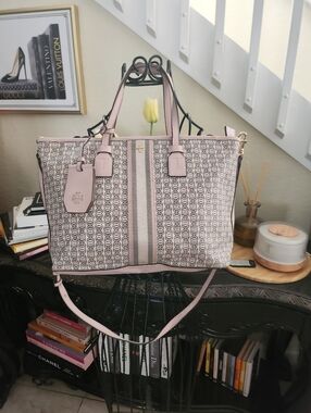 Tory Burch Gemini Link Canvas Small Tote bag